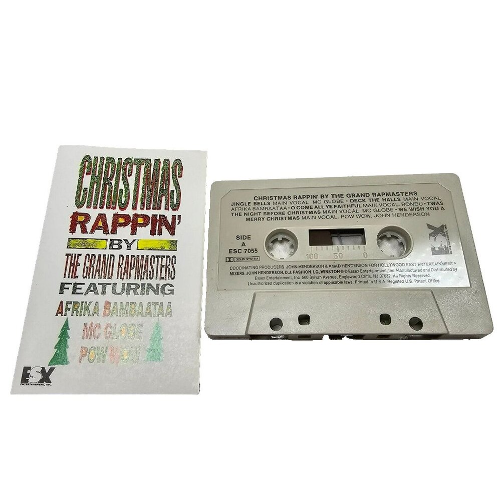 Christmas Rappin' by The Grand Rapmasters (Cassette Tape) MC Globe Pow Wow